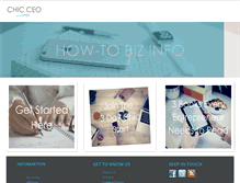 Tablet Screenshot of chic-ceo.com